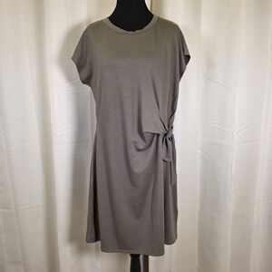 Cable & Gauge Green Side Tie T Shirt Dress Size Large